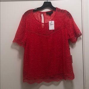 Hibiscus lace Laundry by Shelli Segal top